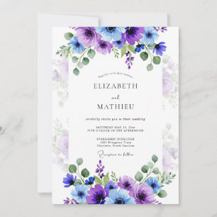 Convites Casamento de Primavera Deslumbrante com Lavanda Ro
