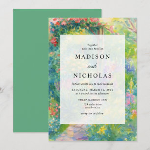Convites Casamento de Primavera Floral em Aquarela Capricho