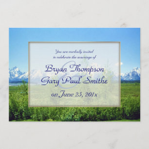 Convites CASAMENTO DE Primavera Tetons