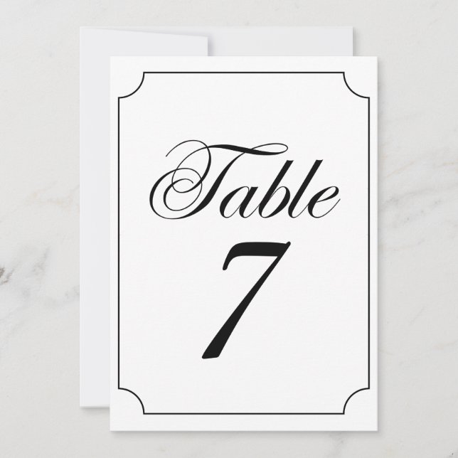 Convites Casamento de Quadro de Bilhetes Brancos Negros Clá (Frente)