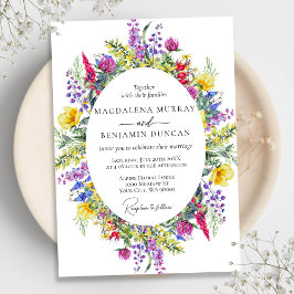 Convites Casamento de Quadros de Flores e Plantas Selvagens