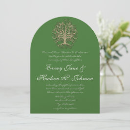 Convites Casamento de Raízes de Árvore de Sujidade Elegante