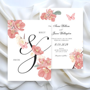 Convites Casamento de ramo floral