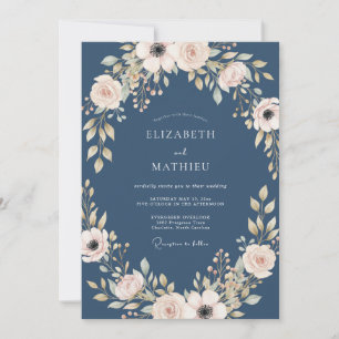 Convites Casamento de Ranunculus Eucalipto Creme Quente Ard