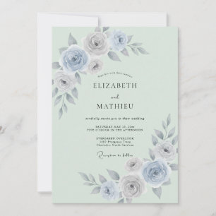 Convites Casamento de Ranunculus Eucalipto Prata Espuma do 