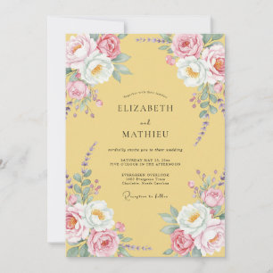 Convites Casamento de Ranunculus Eucalipto Rosa Macio Mante