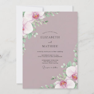 Convites Casamento de Ranunculus Eucalipto Rosa-Velha Empoe