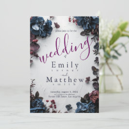 Convites Casamento de Romance em Profundo Woodland