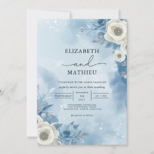 Convites Casamento de Romance Floral de Geetal Frost