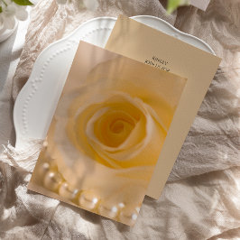 Convites Casamento de Rosa Branca e Pérolas