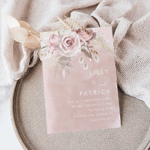 Casamento de Rosa moderno e Rosa de de água