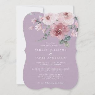 Convites Casamento de Rosa Pálida e Orquídea Justa