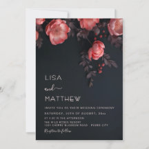 Casamento de Rosas 3D Elegantes e Sombrio
