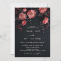Casamento de Rosas 3D Elegantes e Sombrios
