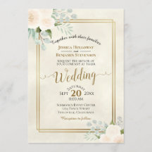 Casamento de Rosas Brancas e Eucalyptus Boho Water