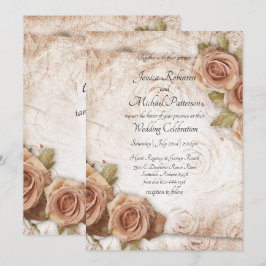 Convites Casamento de Rosas de cor suave