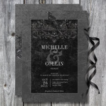 Casamento de Rosas Pretos Góticos Raven e Pretos