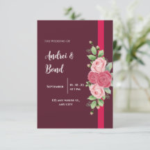 Casamento de Rosas Vermelhas e Rosa Elegantes