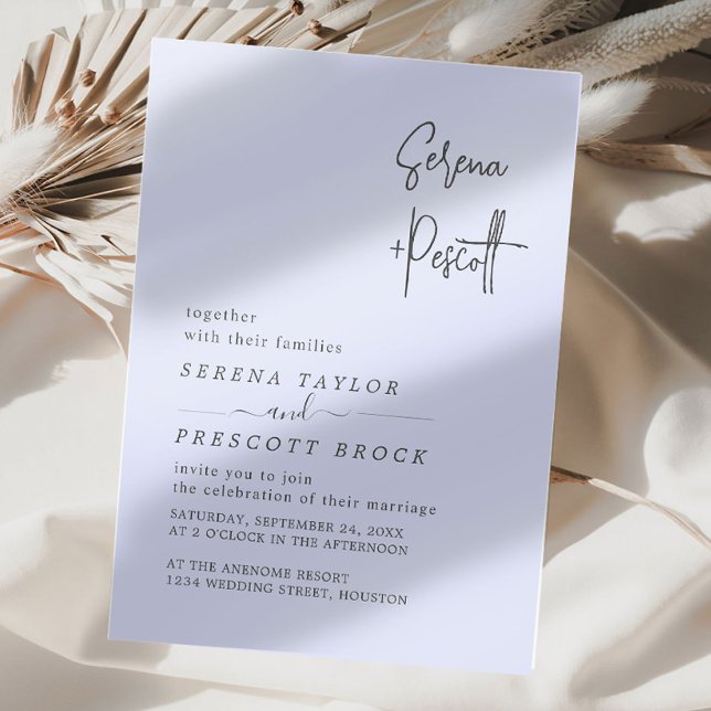 Convites Casamento de Roteiro Simples  (Criador carregado)