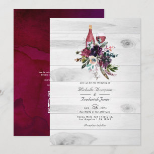 Convites Casamento de RSVP com Código QR para Degustação de