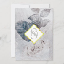 * Casamento de RSVP de RSVP de Monograma de Flor R