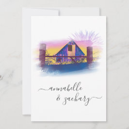 Convites *~* Casamento de RSVP de RSVP de Sinalizador Ameri