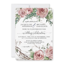 Casamento De Rua Floral Rosa-Rosa, Blush Chic,