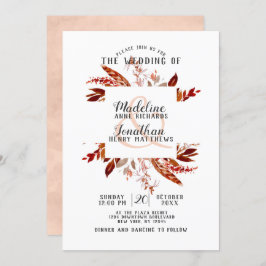 Convites Casamento de Rua Rua Bela Russa Boho Chic Fall