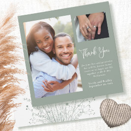 Convites Casamento De Sage Green Boho Wildflower Obrigado