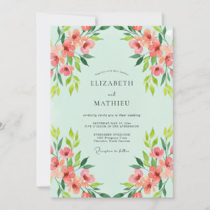 Convites Casamento de Salmão Silvestre com Hortelã