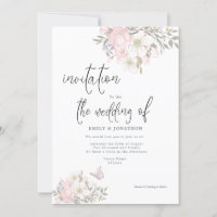 Casamento de Script de Borboleta Branca de Magnoli