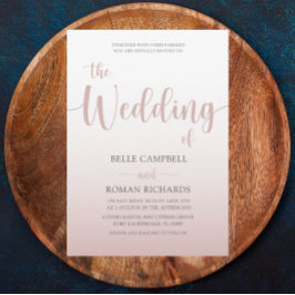 Convites Casamento de Script de Caligrafia Dourada Elegante