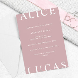 Convites Casamento de Script Elegante de Layout Ultra Moder