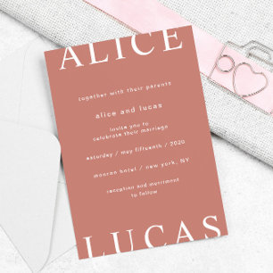 Convites Casamento de Script Elegante de Layout Ultra Moder