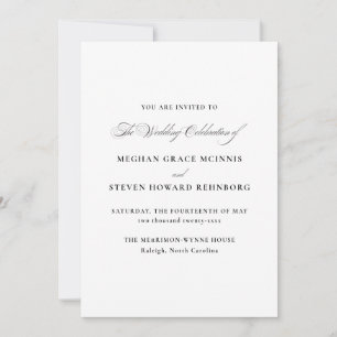 Convites Casamento de Script Formal