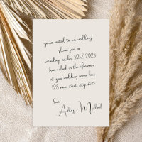 Casamento de Script Manuscrito Moderno Elegante