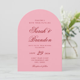 Convites Casamento de Script Minimalista do Dia dos Namorad