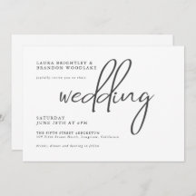 Casamento de Script Minimalista Moderno e Simples 