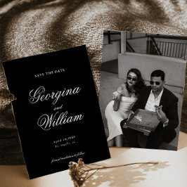 Convites Casamento de Script Minimalista Moderno Salve a da