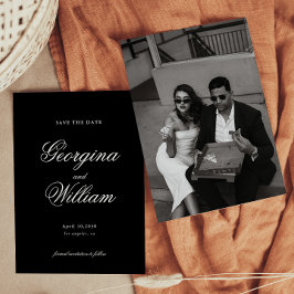 Convites Casamento de Script Minimalista Moderno Salve a da