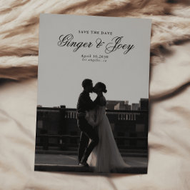 Convites Casamento de Script Minimalista Moderno Salve a da