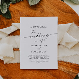 Convites Casamento de Script Moderno