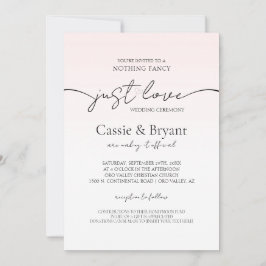 Convites Casamento de Script Moderno Romântico Cor-de-rosa