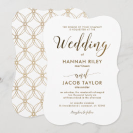 Convites Casamento de Script Simples e Elegante