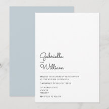 Casamento de Script Simples Preto e Branco