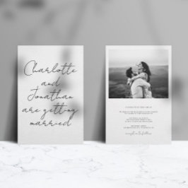 Convites Casamento de Script Ultra Moderno
