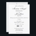 Convites Casamento de Seta Mínima Elegante<br><div class="desc">Tenha um pouco de elegância com um pouco de diversão com este convite de flecha cardíaca.</div>