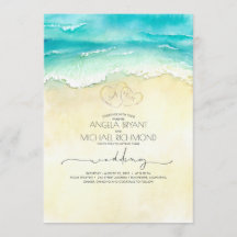 Casamento de Shore do Coração de Praia tropical