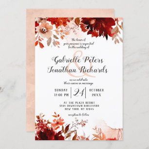 Convites Casamento de Soldadura por Aquarela Rustic Beauty 