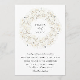 Convites Casamento De Solha Floral Da Orquídea Elegante